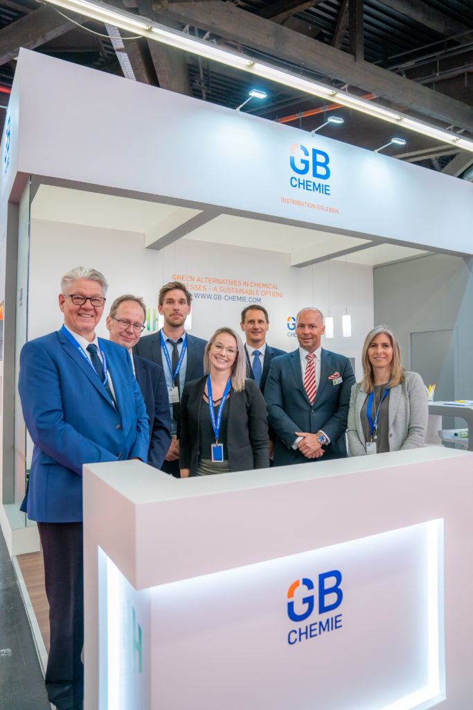 Häffner-Gruppe am Mesestand der ECS 2019